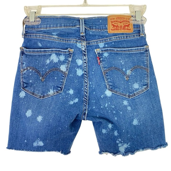 Levi’s Jean Shorts Waist 24 Womens Size XXS 0 Levis Cut Offs 710 Super Skinny - Picture 1 of 8
